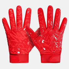 Load image into Gallery viewer, Red Sticky Football Gloves
