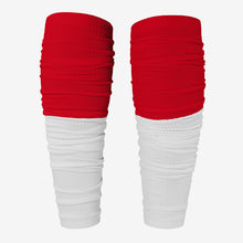 Load image into Gallery viewer, Two-Tone Leg Sleeves (Red/White)
