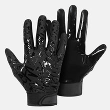 Load image into Gallery viewer, Black Sticky Football Gloves

