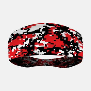 Red Digital Camo Headband