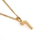 Load image into Gallery viewer, Gold Polished Jersey Number Pendant