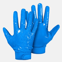 Load image into Gallery viewer, Blue Sticky Football Gloves
