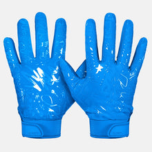 Load image into Gallery viewer, Blue Sticky Football Gloves
