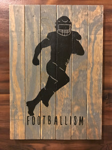 Footballism Wood Plank