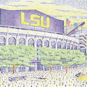 LSU - Tiger Stadium Poster
