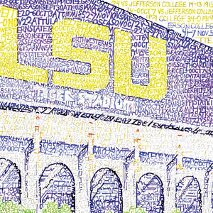LSU - Tiger Stadium Poster