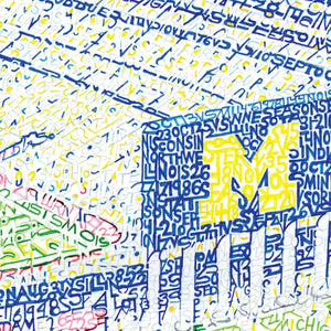 Michigan Stadium Poster