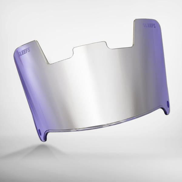 Purple Silver Helmet Eye-Shield Visor