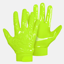 Load image into Gallery viewer, Safety Yellow Sticky Football Gloves
