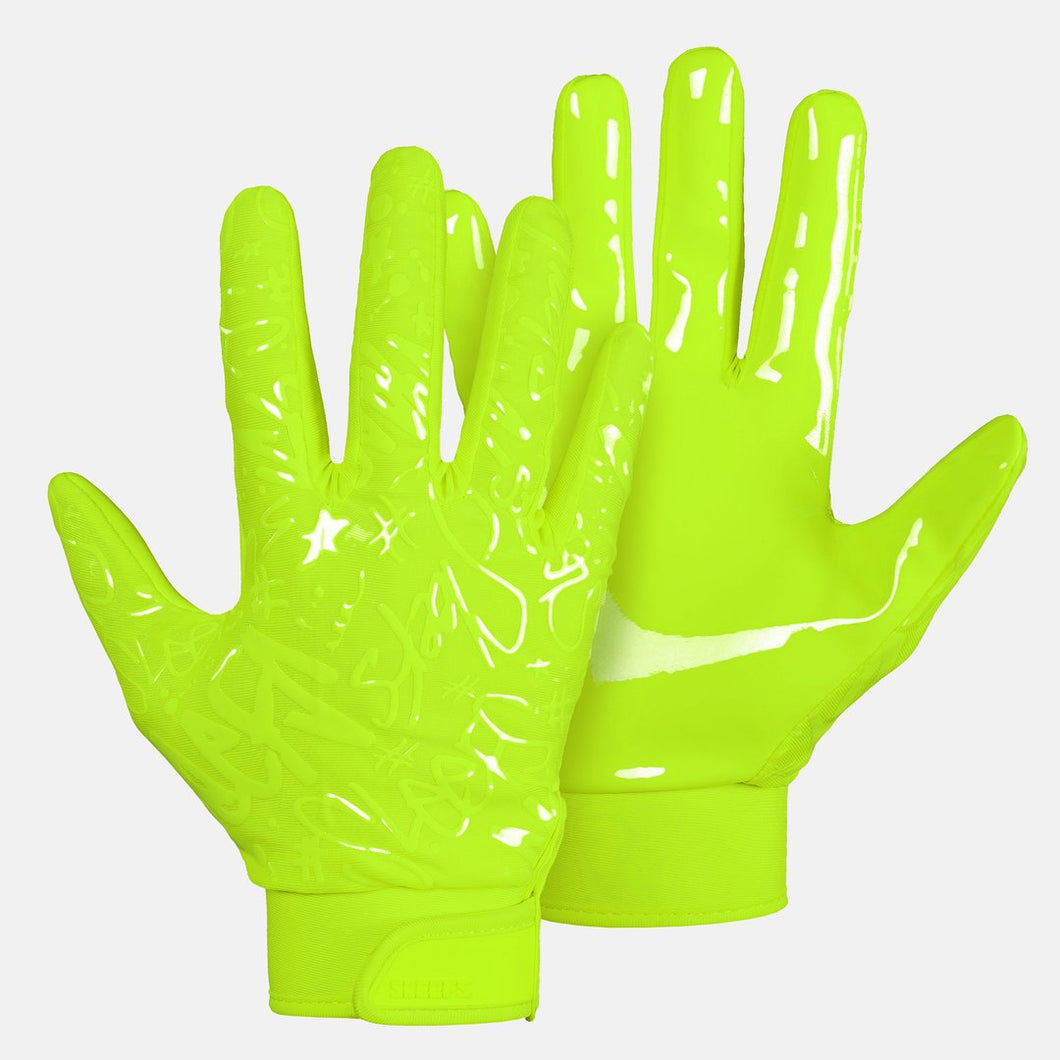 Safety Yellow Sticky Football Gloves