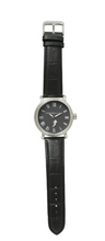 Load image into Gallery viewer, Black Vintage Leather Watch