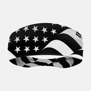 Black & White American Flag Headband