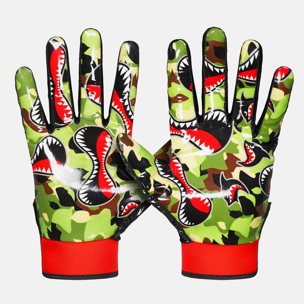 War Jungle Sticky Football Gloves