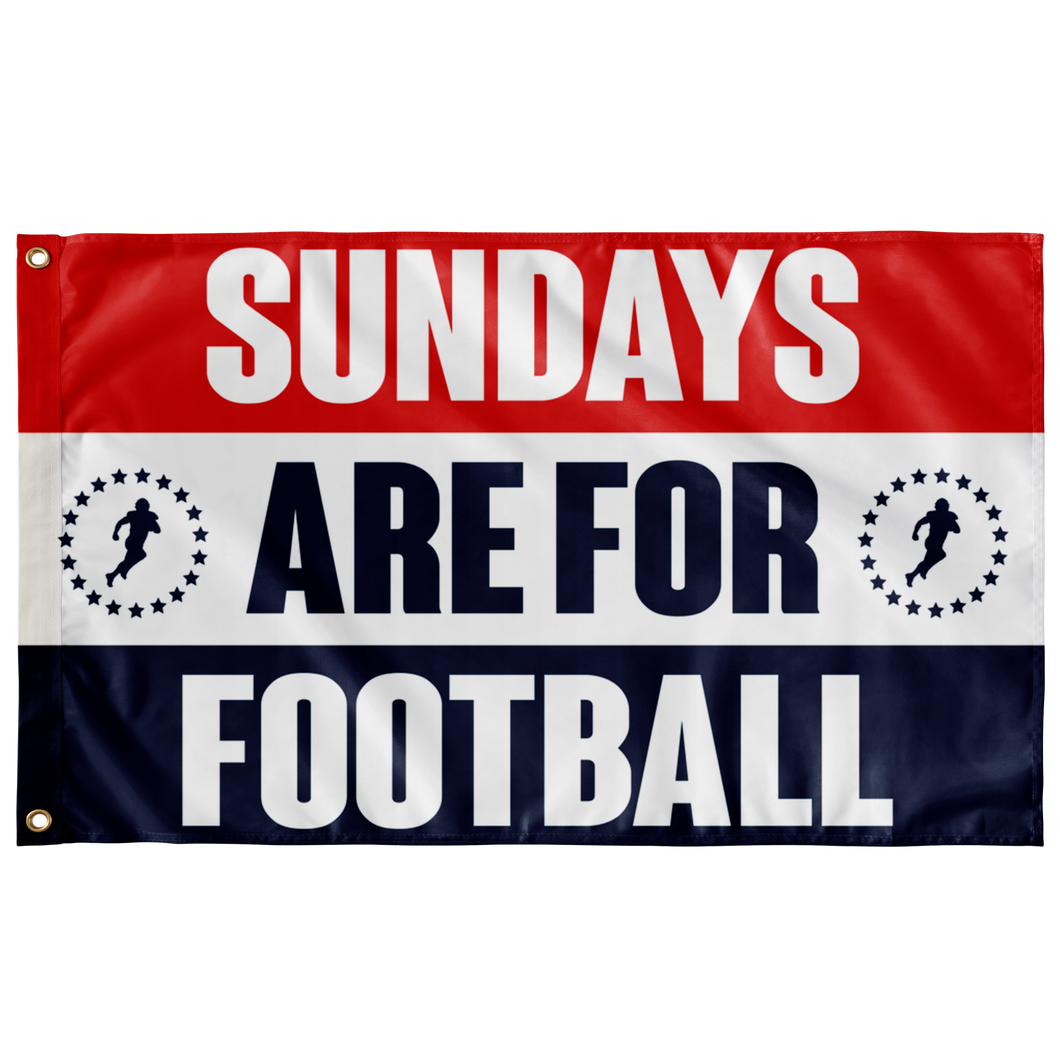 Sundays Are For Football Wall Flag