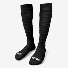 Load image into Gallery viewer, Black Extra Long Padded Socks