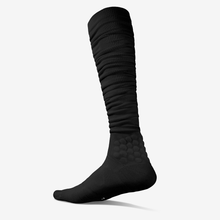 Load image into Gallery viewer, Black Extra Long Padded Socks
