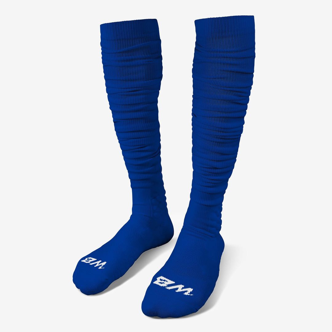 forfader Lyrical Luminans Extra Long, Over the Knee Padded Football Socks (Blue) – Footballism