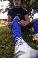 Load image into Gallery viewer, Blue Extra Long Padded Socks