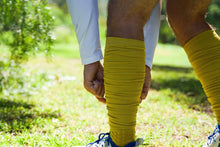 Load image into Gallery viewer, Gold Extra Long Padded Socks