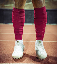 Load image into Gallery viewer, Maroon Extra Long Padded Socks