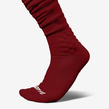 Load image into Gallery viewer, Maroon Extra Long Padded Socks