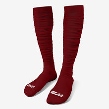 Load image into Gallery viewer, Maroon Extra Long Padded Socks