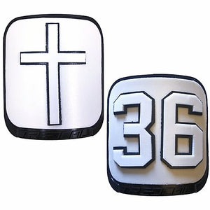 treDCAL Cross & Number Thigh Plate