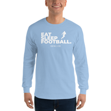 Load image into Gallery viewer, Men’s Eat Sleep Football Long Sleeve Shirt