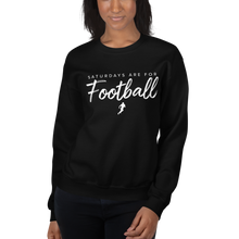 Load image into Gallery viewer, Women&#39;s Saturdays Are For Football Crew-Neck Sweatshirt
