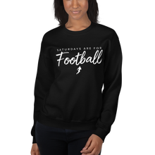 Load image into Gallery viewer, Women's Saturdays Are For Football Crew-Neck Sweatshirt