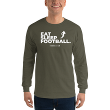 Load image into Gallery viewer, Men’s Eat Sleep Football Long Sleeve Shirt