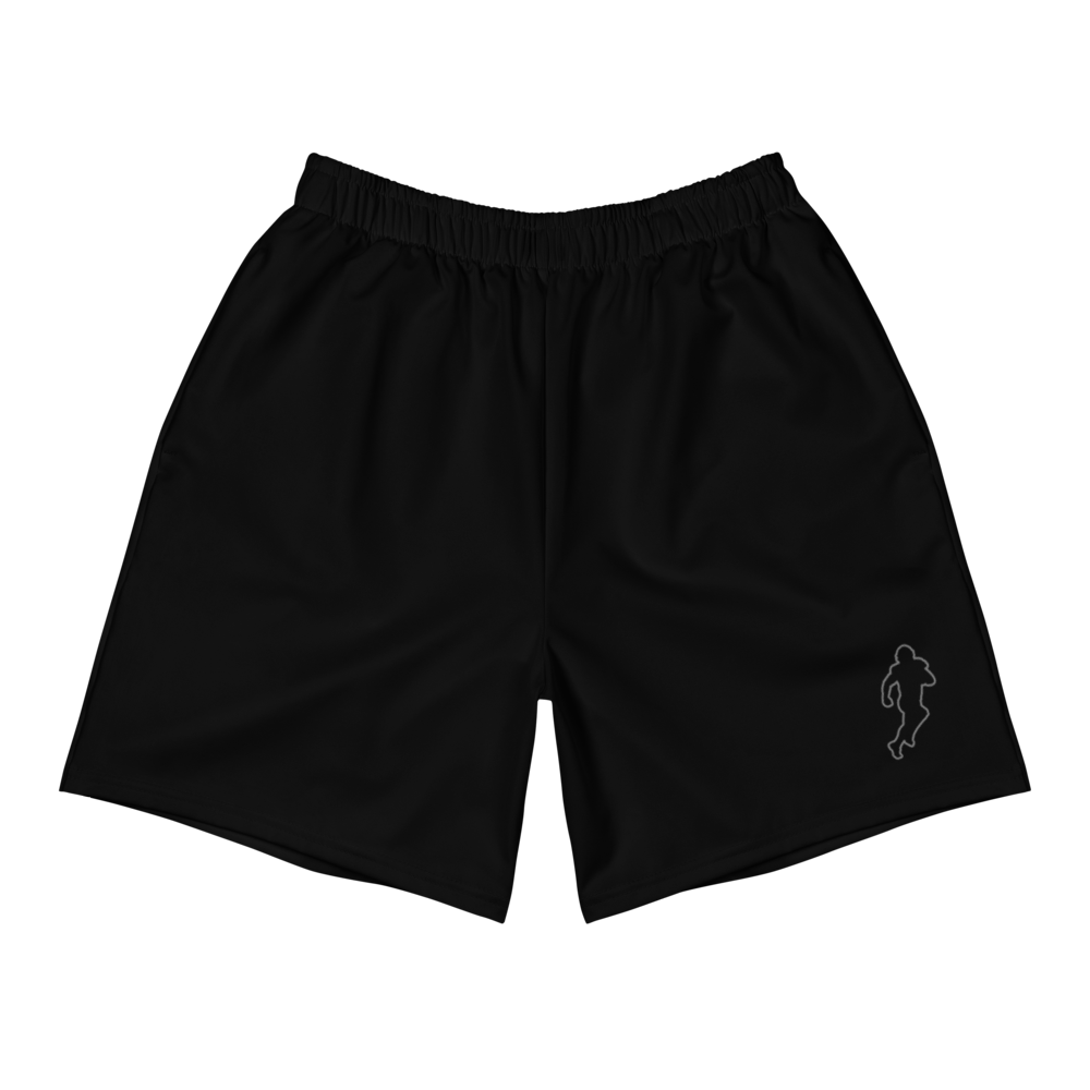 Men's Black Logo Stroke Shorts
