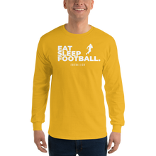Load image into Gallery viewer, Men’s Eat Sleep Football Long Sleeve Shirt