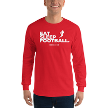 Load image into Gallery viewer, Men’s Eat Sleep Football Long Sleeve Shirt