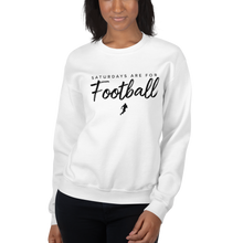 Load image into Gallery viewer, Women's Saturdays Are For Football Crew-Neck Sweatshirt