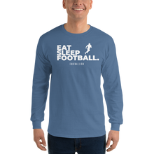 Load image into Gallery viewer, Men’s Eat Sleep Football Long Sleeve Shirt