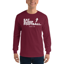 Load image into Gallery viewer, Men’s Eat Sleep Football Long Sleeve Shirt