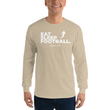 Load image into Gallery viewer, Men’s Eat Sleep Football Long Sleeve Shirt