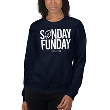 Load image into Gallery viewer, Women's Sunday Funday Crew-Neck Sweatshirt
