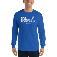 Load image into Gallery viewer, Men’s Eat Sleep Football Long Sleeve Shirt
