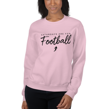 Load image into Gallery viewer, Women's Saturdays Are For Football Crew-Neck Sweatshirt