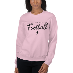 Women's Saturdays Are For Football Crew-Neck Sweatshirt