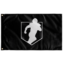 Load image into Gallery viewer, Black Shield Wall Flag
