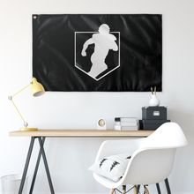 Load image into Gallery viewer, Black Shield Wall Flag
