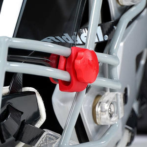 Red Helmet Visor Clips