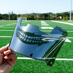 dark football helmet visor joker Smile Helmet Eye-Shield Color Visor – Footballism