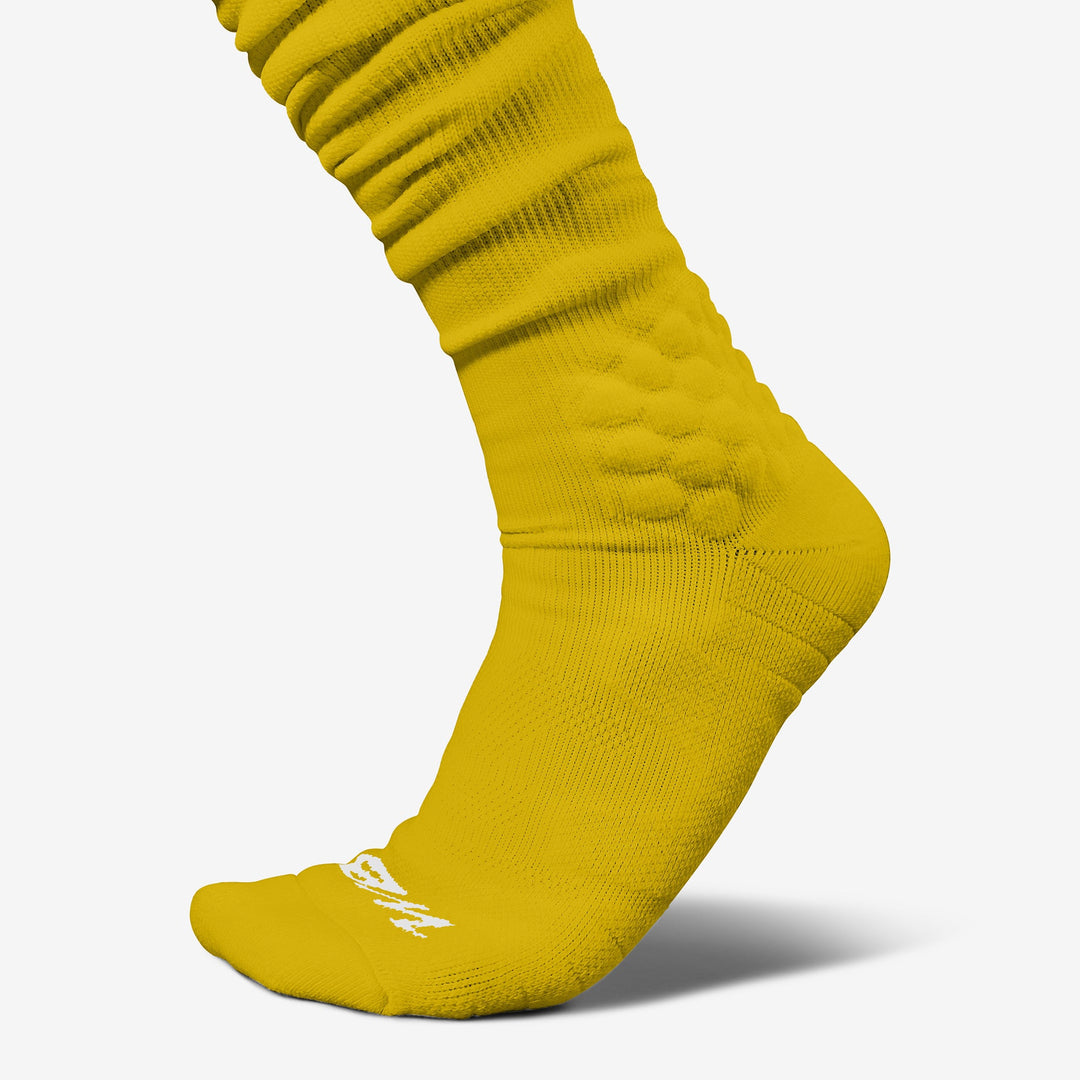 Extra Long, Over The Knee Padded Football Socks (Gold) L (7-9.5) Extra Long, Over The Knee Padded Football Socks (Gold) L (7-9.5)
