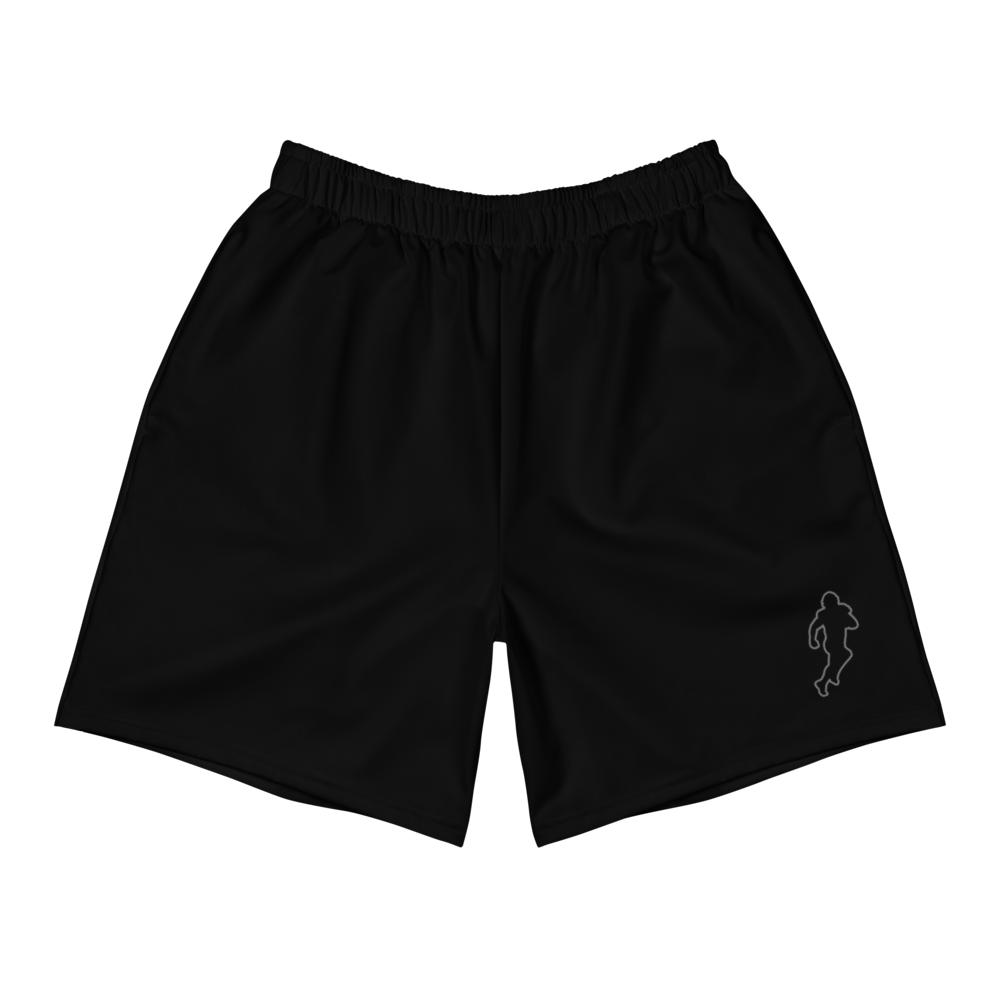 Men's Black Logo Stroke Shorts – Footballism